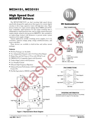 MC34151D datasheet  